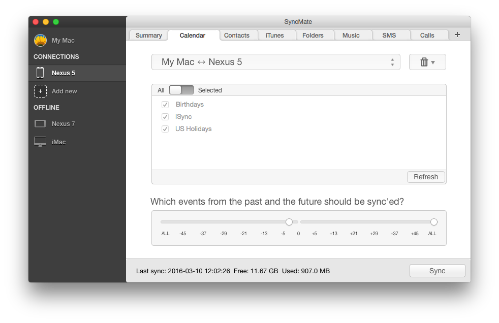 iCal sync for Android best solution on Mac